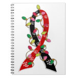 Animal Rescue Christmas Lights Ribbon Spiral Notebook