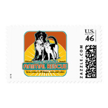 Animal Rescue Dog and Cat Stamp