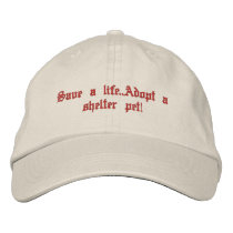 Animal rescue baseball cap