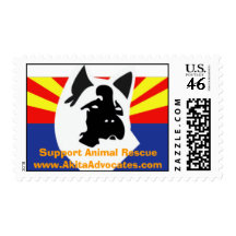 Animal rescue postage stamp