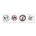 Animal Rights (4 in 1) bumper stickers