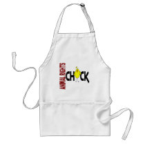 Animal Rights Chick 1 aprons by professiongifts Animal Rights Chick 1 aprons