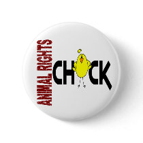 Animal Rights Chick 1 buttons by professiongifts Animal Rights Chick 1 buttons