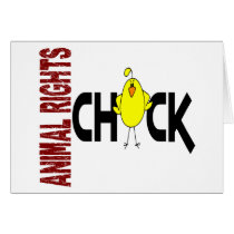 Animal Rights Chick 1 cards by professiongifts Animal Rights Chick 1 cards