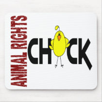 Animal Rights Chick 1 mousepads by professiongifts Animal Rights Chick 1 mousepads