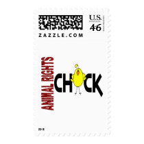 Animal Rights Chick 1 postage