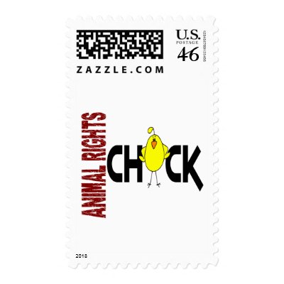 Animal Rights Chick 1 Stamp by professiongifts
