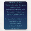 ANIMAL RIGHTS Declaration mousepads