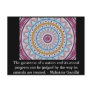 animal rights quote - Mahatma Gandhi Postcard