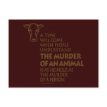 Animal Rights Quote Postcard