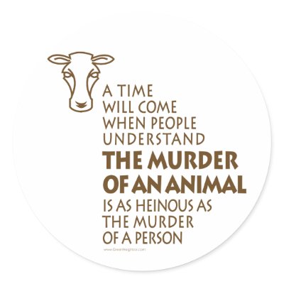 Animal Rights Quote Sticker by GreenNeighborVeggie