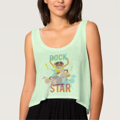 Animal - Rock Star Flowy Crop Tank Top