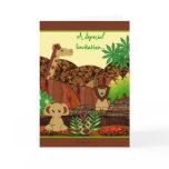 Animal Safari Baby Shower Invitation Animal Safari Baby Shower Invitation