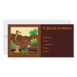 Animal Safari Invitation Photo Card Template