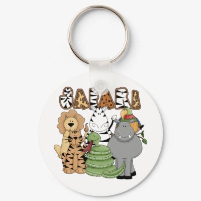 Animal Safari Key Chains by toddlersplace