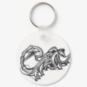 animal scorpion tribal star tattoo keychains