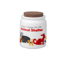 Animal Shelter Bank candy jars