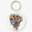 animal snake 8ball tattoo keychains