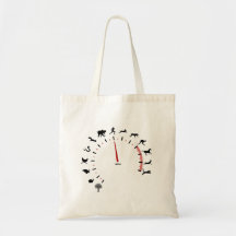 animal speedometer tote bag