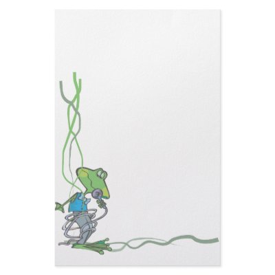 Animal Stationary Pet Lovers Frog Stationary Stationery Design by UTeezSF