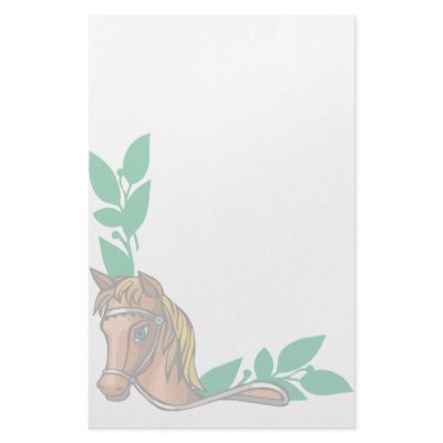Animal Stationary Pet Lovers Horse Stationary Stationery Design by UTeezSF