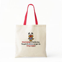 Animal Testing Humor bags