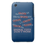 Animal Tests Don't Work Black Berry Case Iphone 3 Covers