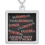 Animal Tests Don't Work Necklace