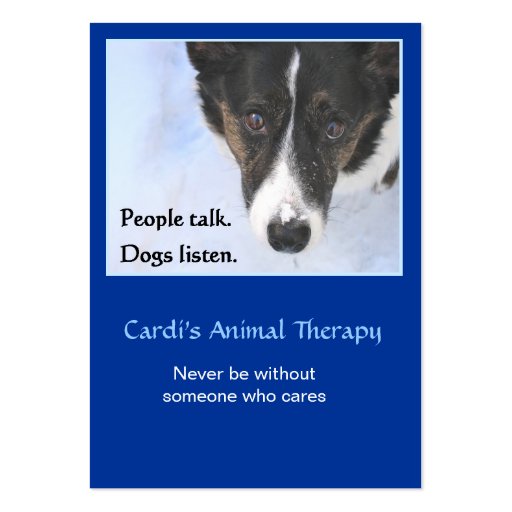 Animal Therapy Business Card Templates