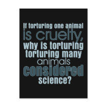 Animal Torture Postcard
