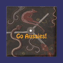 "Animal Tracks" Australian Aboriginal Art Magnets magnets