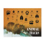 Animal Tracks Postcards