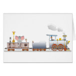 Animal Train Greeting Card