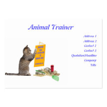Animal Trainer Business Card