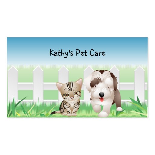 Animal Veterinarian Business Card (front side)