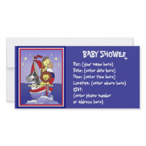 Animal Voyage Americana Baby Shower Custom Photo Card