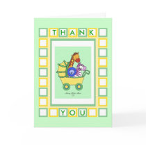 Animal Walk 11, THANK YOU Card by CookieCrumblers Animal Walk 11, THANK YOU Card