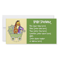 Animal Walk 5 Baby Shower photo cards by CookieCrumblers Animal Walk 5 Baby Shower photo cards