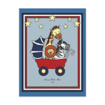 Animal Walk Americana Style postcards by CookieCrumblers Animal Walk Americana Style postcards