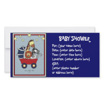 Animal Walk Baby Shower photo cards by CookieCrumblers Animal Walk Baby Shower photo cards