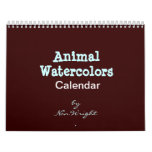 Animal Watercolor Calendar