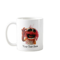 Animal wearing sunglasses coffee mug