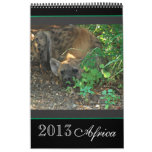 Animal wild Africa 2013 (ANY YEAR) Wall Calendars