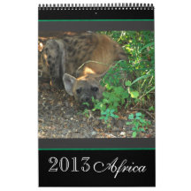Animal wild Africa 2013 (ANY YEAR) Wall Calendars