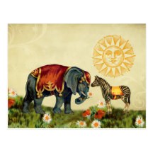 Animales de la tarjeta del día de San Valentín del Tarjetas Postales