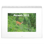Animals 2012 wall calendar
