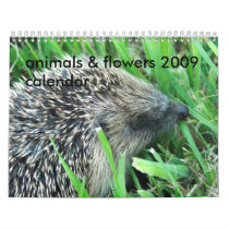 animals and flowers calendars