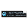 Animals and Religion Bumper Sticker