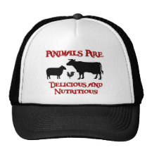Animals are Delicious and Nutritious Mesh Hats