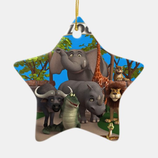 animals at the zoo ceramic ornament zazzle animals at the zoo ceramic ornament zazzle